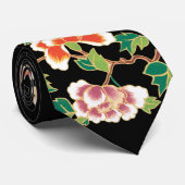 日本のな花の入れ墨の芸術のタイ ネクタイ (ロール)