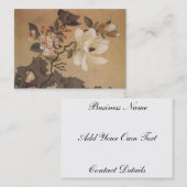 日本のな花柄 名刺 (正面/裏面)