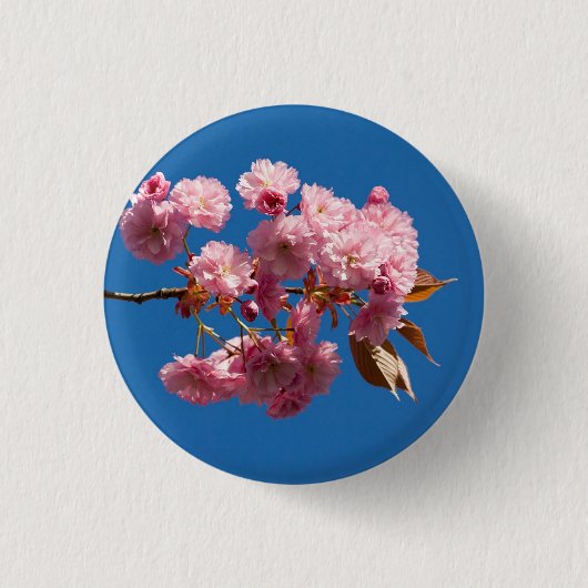 日本のな花盛りのCherry2 缶バッジ (正面)