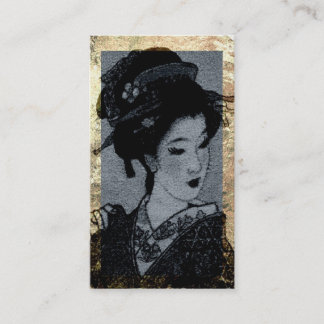 日本のな芸者のプロフィールカード名刺 名刺