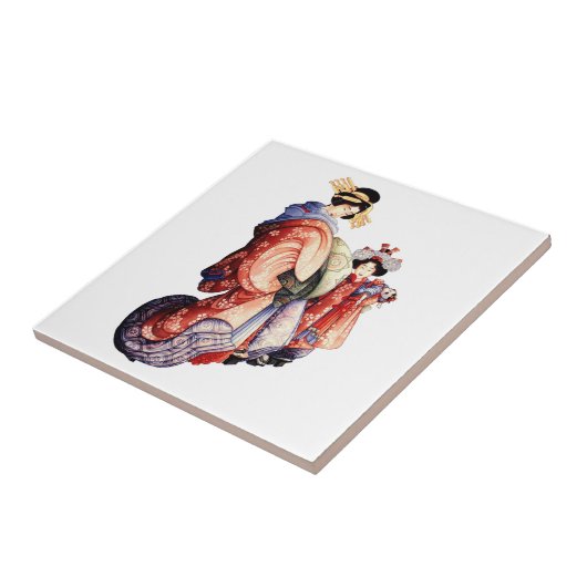 日本のな芸者 タイル (側面)