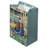 日本のな芸術のギフトバッグ ミディアムペーパーバッグ (正面アングル)