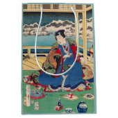 日本のな芸術のギフトバッグ ミディアムペーパーバッグ (正面)