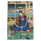 日本のな芸術のギフトバッグ ミディアムペーパーバッグ (裏面)