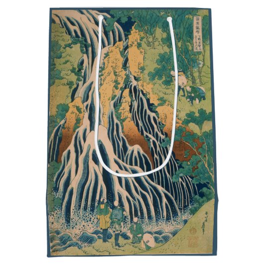 日本のな芸術のギフトバッグ ミディアムペーパーバッグ (裏面)