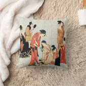 日本のな芸術のデザインの装飾用クッション クッション (ブランケット)