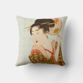 日本のな芸術のデザインの装飾用クッション クッション (裏面)