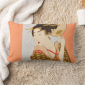 日本のな芸術のデザインの装飾用クッション ランバークッション (ブランケット)