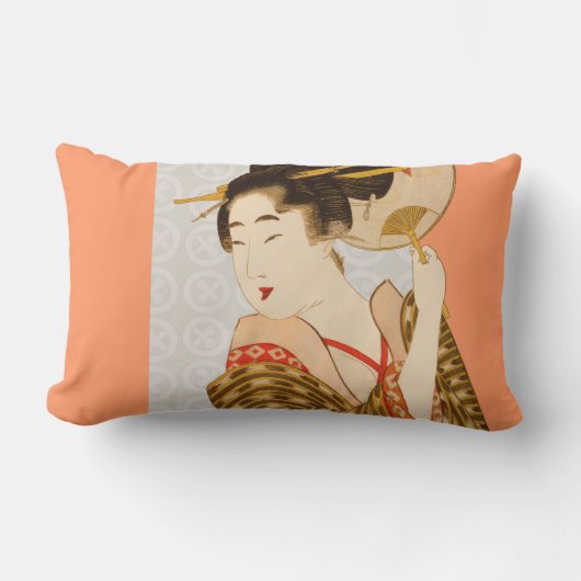 日本のな芸術のデザインの装飾用クッション ランバークッション (正面)
