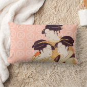 日本のな芸術のデザインの装飾用クッション ランバークッション (ブランケット)