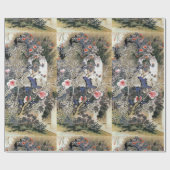 日本のな芸術の包装紙 ラッピングペーパー (フラット)