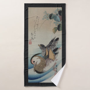 日本のな芸術の浴室タオル バスタオル