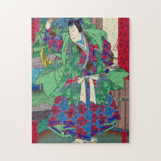 日本のな芸術- Kabukiショーの武士 ジグソーパズル