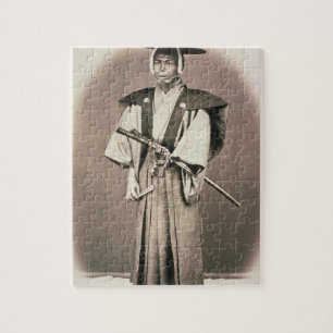 日本のな裁判所職員か武士、c.1870s (手 ジグソーパズル