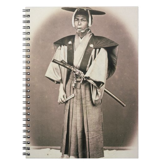 日本のな裁判所職員か武士、c.1870s (手 ノートブック (正面)