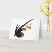 日本のな諺を用いる蘭の黄色 カード (黄色い花)