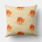 日本のな金魚。 Ryukin. クッション (裏面)