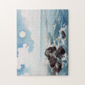 日本のな防波堤のパズル ジグソーパズル (縦)