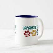 日本のな顎のお母さんの足のプリント1 ツートーンマグカップ (正面右)