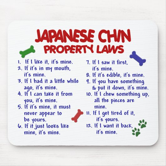 日本のな顎の特性の法律2 マウスパッド (正面)