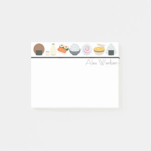 日本のな食糧および飲料Emojis ポストイット