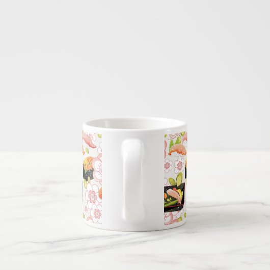 日本のな食糧: 寿司パターン2 エスプレッソカップ (裏面)