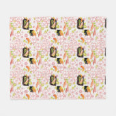 日本のな食糧: 寿司パターン2 フリースブランケット (正面(横))