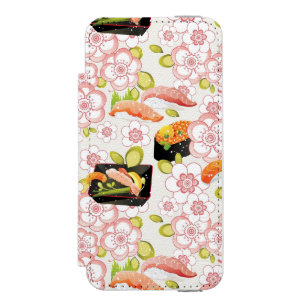 日本のな食糧: 寿司パターン2 iPhone SE/5/5sウォレットケース