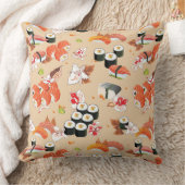 日本のな食糧: 寿司パターン3 クッション (ブランケット)