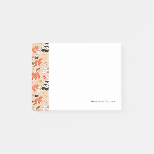 日本のな食糧: 寿司パターン3 ポストイット (正面)