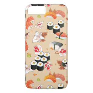 日本のな食糧: 寿司パターン3 iPhone 8 PLUS/7 PLUSケース
