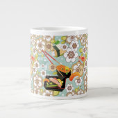 日本のな食糧: 寿司パターン4 ジャンボコーヒーマグカップ (正面)