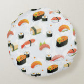 日本のな食糧: 寿司パターン ラウンドクッション (裏面)