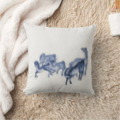 日本のな馬のアンティークの再生 クッション (ブランケット)