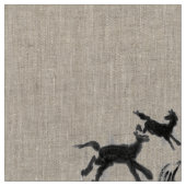 日本のな馬の武士の芸術の騎手のsumi ファブリック (クローズアップ)