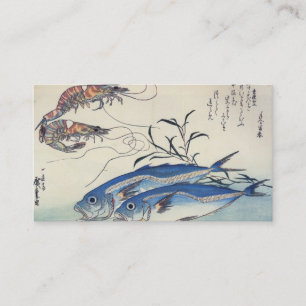 日本のな魚およびエビの名刺 名刺