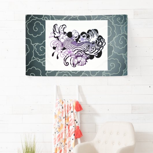 日本のな魚の旗 横断幕 (インサイチュ)