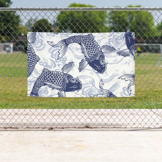 日本のな魚の旗 横断幕 (インサイチュ)