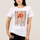 日本のアカゲラ トライブレンドTシャツ (正面)