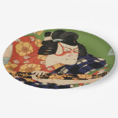 日本のアクター(#1) (ヴィンテージ日本のプリント) ペーパープレート (アングル)