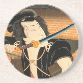 日本のアクター(#4) (ヴィンテージ日本のプリント) コースター