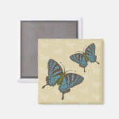 日本のアゲハチョウ磁石 マグネット (正面/裏面)