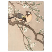 日本のアジア 小原古邨 雀 鳥 シジュウカラ クリップボード (裏面)