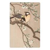 日本のアジア 小原古邨 雀 鳥 シジュウカラ ミニクリップボード (裏面)