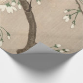 日本のアジア 小原古邨 雀 鳥 シジュウカラ ラッピングペーパー (角)