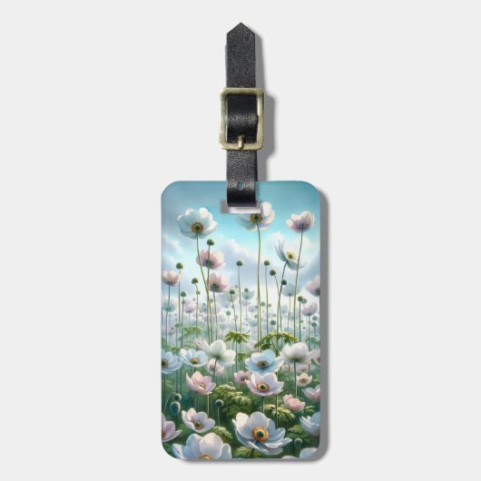 日本のアネモンラベルカスタマイズ- ラゲッジタグ (正面縦)