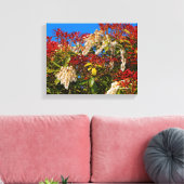 日本のアンドロメダの焚き火 キャンバスプリント (インサイチュ (リビング))