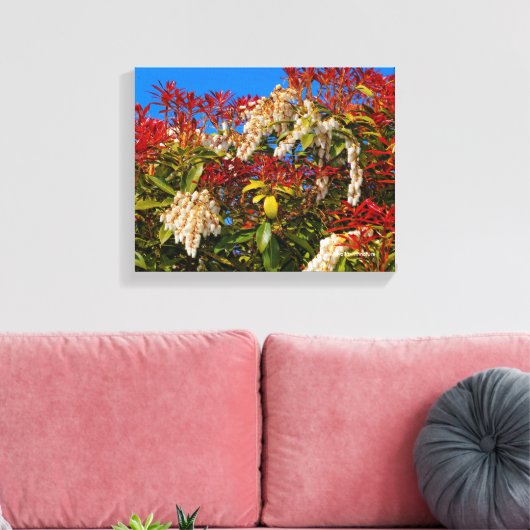 日本のアンドロメダの焚き火 キャンバスプリント (インサイチュ (リビング))