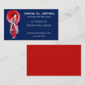 日本のアートブティック店ジャパンファッション 名刺 (正面/裏面)