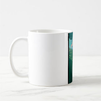 日本のアートマグ - 猫と風船 油彩画 コーヒーマグカップ